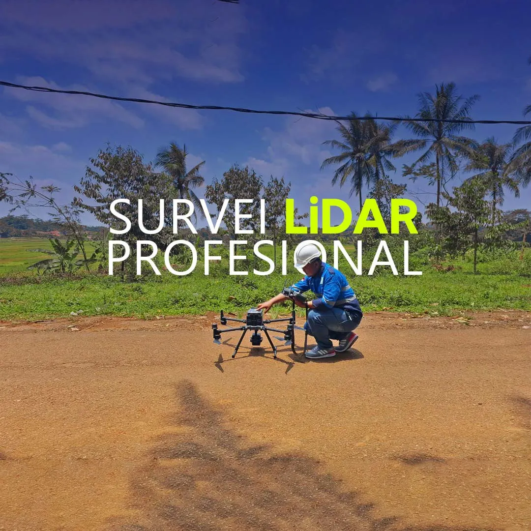 Ilustrasi Survey LiDAR Drone